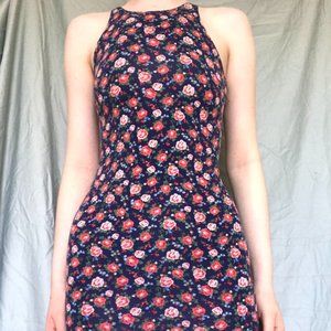 Floral Halter Top Dress